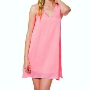 Julie Brown NYC Aviana Dress Pink Flambe Small